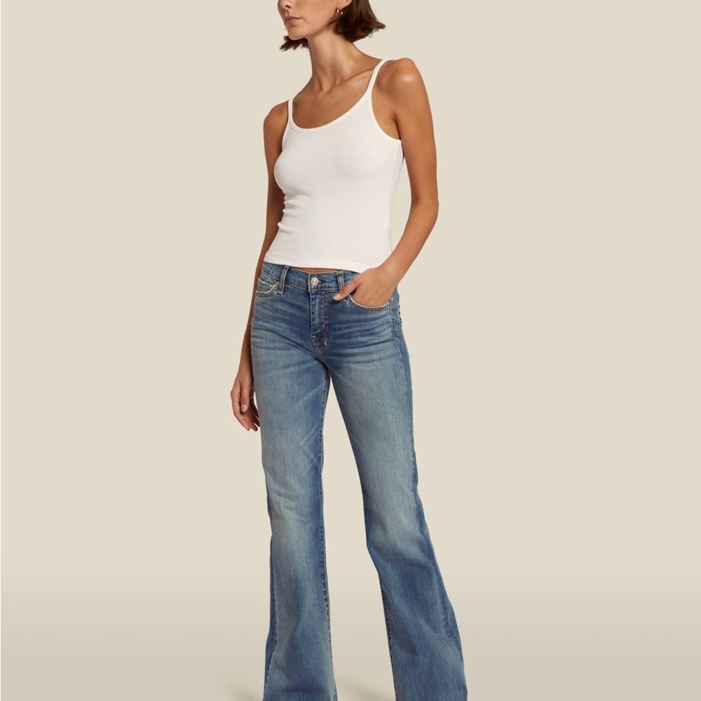 7 for All Mankind Tailorless Dojo light wash denim jeans, size 26